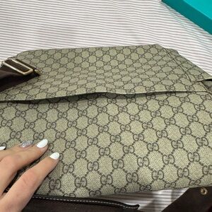 Gucci Beige and Brown Monogram Baby Bag